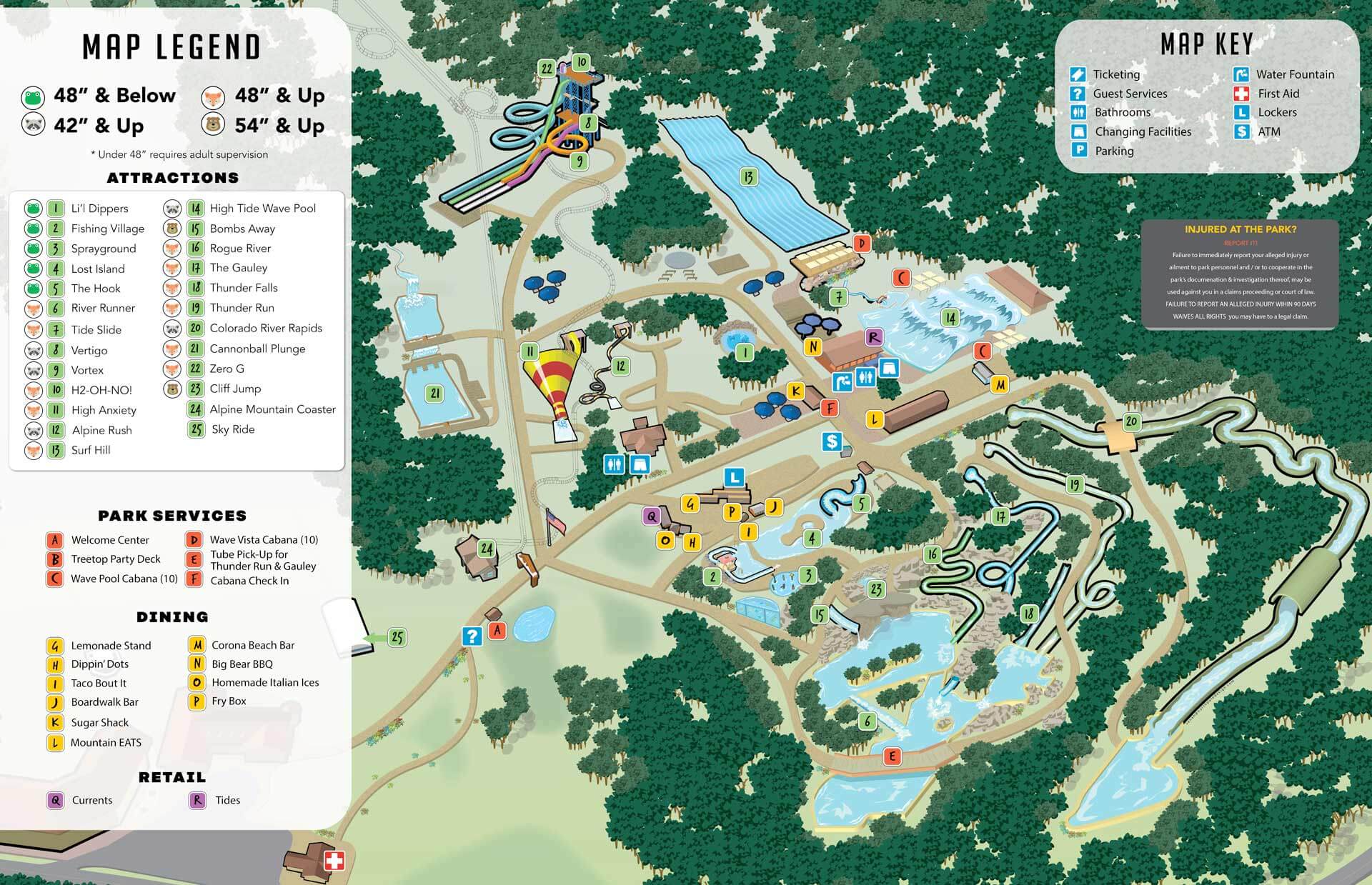 waterpark map design