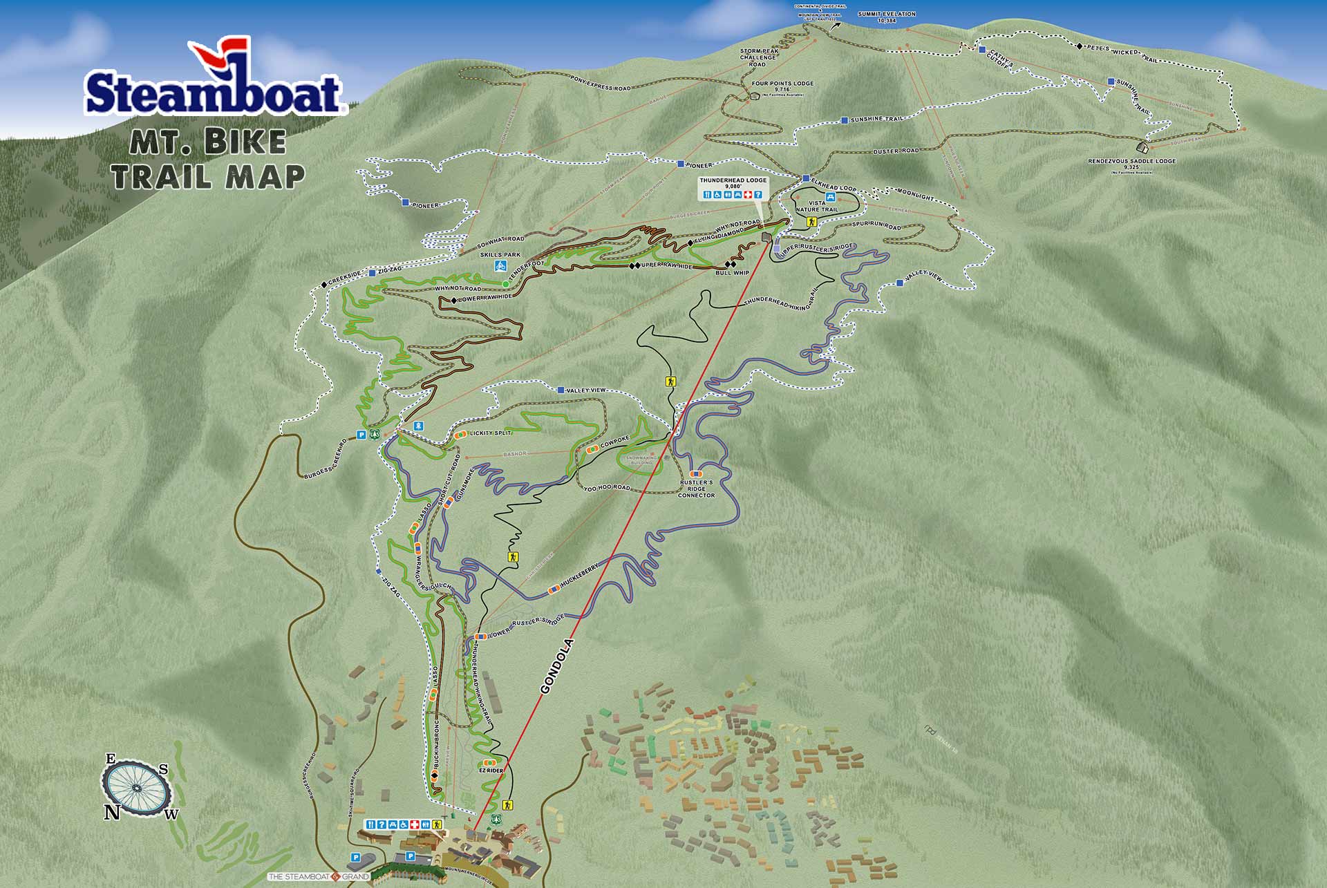 Mountain Bike Trail Map Design