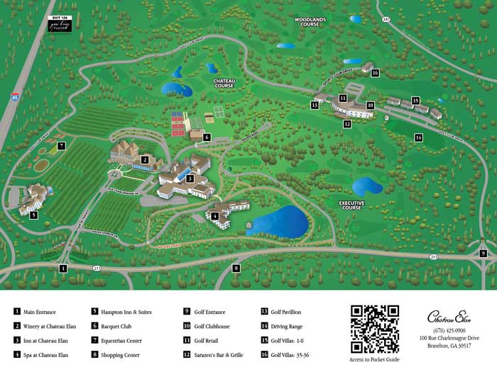 chateau elan overview map design